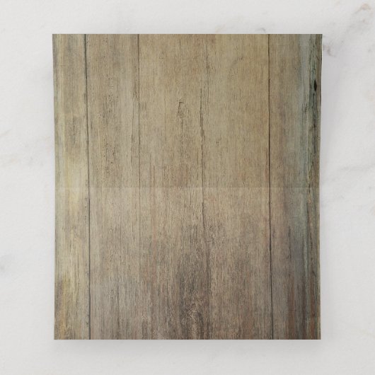 赤面ピンクのフローラストリングライト素朴ウッド プレイスカード (内部開封)