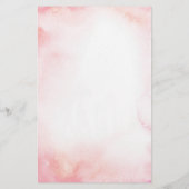 赤面ピンクのフローラベビーシャワーゲストを見つける (裏面)