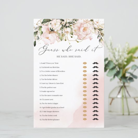 赤面ピンクのフローラボホー推測誰がゲームを言った (スタンド正面)