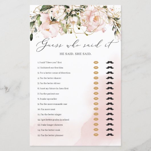 赤面ピンクのフローラボホー推測誰がゲームを言った (正面)