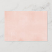 赤面ピンクのフローラ女の子の赤ちゃんシャワーブックリクエスト エンクロージャーカード (裏面)