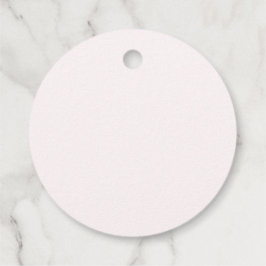 赤面ピンクのフローラ女の子の赤ちゃん感謝していシャワーユー フェイバータグ (裏面)