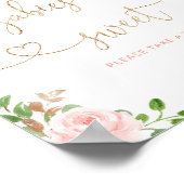 赤面ピンクのフローラ小さなかぼちゃベビーは甘い ポスター (角)