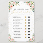 赤面ピンクのフローラ彼は彼女はブライダルゲームを言った (正面)