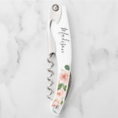 赤面ピンクのフローラ花嫁の提案 ソムリエナイフ (正面)