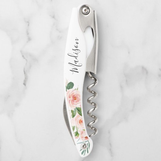 赤面ピンクのフローラ花嫁の提案 ソムリエナイフ (裏面)