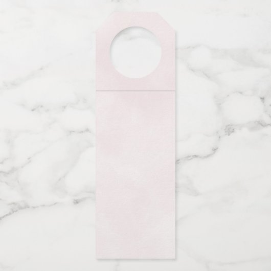 赤面ピンクのフローラ花嫁の提案 ボトルネックタグ (裏面)