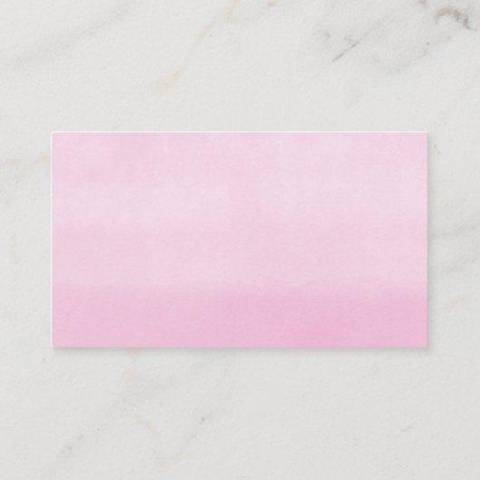 赤面ピンクのフローラ赤ちゃんシャワーおむつラッフルカード エンクロージャーカード (裏面)