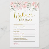 赤面ピンクのフローラ赤ちゃんシャワーの願いベビー (正面)