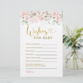 赤面ピンクのフローラ赤ちゃんシャワーの願いベビー (スタンド正面)
