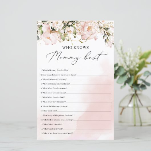 赤面ピンクのフローラ金ゴールドはママのゲームを知っ最高のている (スタンド正面)