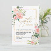 赤面ピンクのフローラ金ゴールドは前夜の幾何学的 招待状 (スタンド正面)