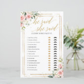 赤面ピンクのフローラ金ゴールドフレーム彼は彼女はゲームを言った (スタンド正面)