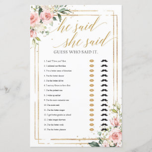 赤面ピンクのフローラ金ゴールドフレーム彼は彼女はゲームを言った