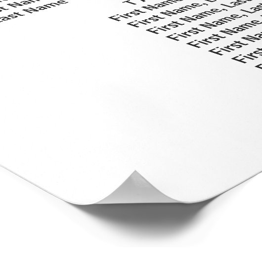 赤面ピンクのフローラ13台結婚の座席表 ポスター (角)