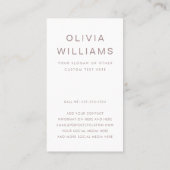 赤面ピンクのレトロ卒業生の卒業写真 名刺 (裏面)