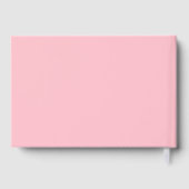 赤面ピンクのローズ金ゴールドミセス結婚ズ ゲストブック (裏面)