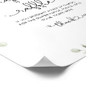 赤面ピンクのワイルドフラワーおむつラッフルベビーシャワー ポスター (角)