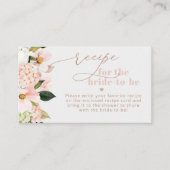 赤面ピンクのワイルドフラワーズレシピ エンクロージャーカード (正面)