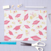 赤面ピンクの卒業テーマ 薄葉紙 (クラフト)