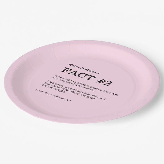 赤面ピンクの埃結婚っぽいバラのカップル事実 ペーパープレート (アングル)