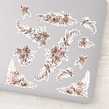 赤面ピンクの水彩バラ