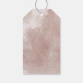 赤面ピンクの水結婚色の花感謝していのあなた ギフトタグ (裏面)