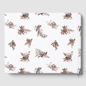 赤面ピンクの水結婚色 ゲストブック (裏面)