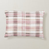 赤面ピンクの白いクリスマスツリー アクセントクッション (裏面)