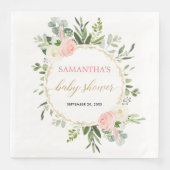 赤面ピンクの白い緑の金ゴールドフローラ エレガント (正面)