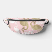 赤面ピンクの白金ゴールド王室のクジャク ファニーパック