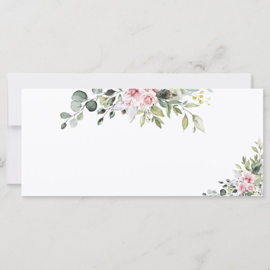 赤面ピンクの結婚緑のヘッドテーブルサイン (裏面)