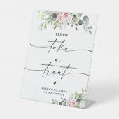 赤面ピンクの緑がトリートサインを取る 台座サイン (正面)