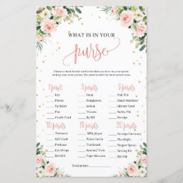 赤面ピンクの緑の金ゴールドの赤ちゃんシャワー財布ゲーム