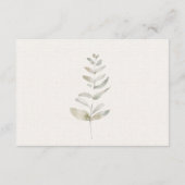 赤面ピンクの花ウェディングRSVPカード エンクロージャーカード (裏面)