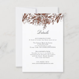 赤面ピンクの花結婚の詳細の囲いカード 出欠カード