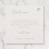 赤面ピンクの花結婚式の引き出物ラベル フェイバータグ (裏面)