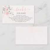 赤面ピンクの赤ちゃんガールカード用ブック エンクロージャーカード (正面/裏面)