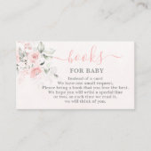 赤面ピンクの赤ちゃんガールカード用ブック エンクロージャーカード (正面)