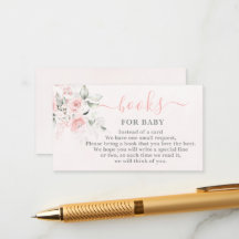 赤面ピンクの赤ちゃんガールカード用ブック