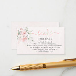 赤面ピンクの赤ちゃんガールカード用ブック エンクロージャーカード