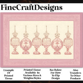 赤面ピンクの香りボトルデカンターAD7デカページ 薄葉紙