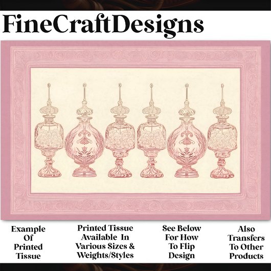 赤面ピンクの香りボトルデカンターAD7デカページ 薄葉紙