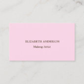 赤面ピンクのqrコードソーシャルメディア写真 名刺 (正面)