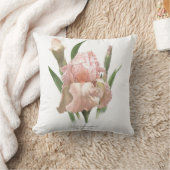 赤面ピンクアイリス クッション (ブランケット)