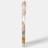 赤面ピンクアクアブルー金ゴールドホワイトマーブルアートパターン Case-Mate iPhoneケース (裏面 / 右)