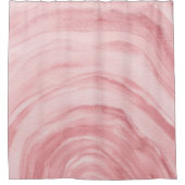 赤面ピンクアゲートII水彩パターン シャワーカーテン (正面)