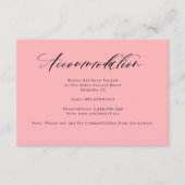 赤面ピンクアコモデーションエンクロージャカード エンクロージャーカード (正面)