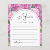 赤面ピンクアジサイアドバイス親ベビーシャワー (正面)