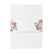 赤面ピンクアジサイエレガントフローラ結婚ズ 招待状ベリーバンド (裏面例)